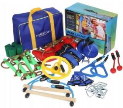 Jumi Cursa cu obstacole, pentru copii, portabil, set 45 piese, Motion Sport Activities (OM-911956) - casaplus