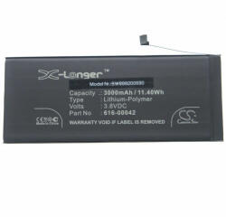 VHBW Telefon akkumulátor akku Apple 616-00042 - 3000mAh, 3.8V, Li-polymer (WB-888200690) - smartgo