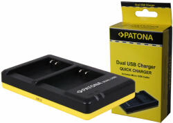Patona Olympus Li-90B Li90B Micro-USB kábellel Dual Quick-akkumulátor / akku töltő - Patona (PT-1953) - smartgo