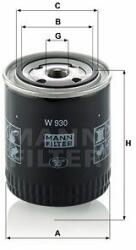 Mann-filter W930 Filtru ulei