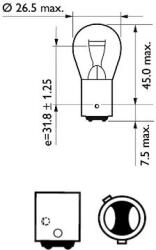 Philips 12495CP Bec, lumina ceata/frana