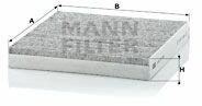 Mann-filter CUK2149 Filtru, aer habitaclu