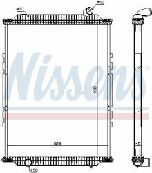 NISSENS 6378920 Radiator, racire motor