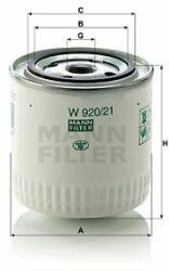 Mann-filter W920/21 Filtru, sistem hidraulic primar