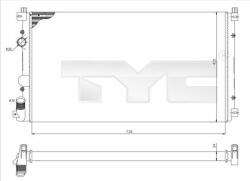 TYC 725-0029 Radiator, racire motor