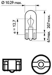 Philips 12256CP Bec, lumini de stationare