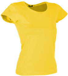 Lazo Tricou pentru dama, simplu din bumbac, galben