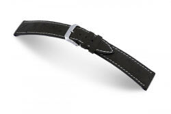 RIOS1931 RIOS Maxime Jaeger LeCoultre struccbőr óraszíj, fekete, 18/16 mm