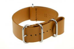 RIOS1931 RIOS Nato Athens bőr óraszíj, mézbarna, 22/22 mm