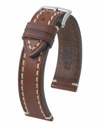 Hirsch Liberty óraszíj, sötétbarna, 24/22L - oraszij