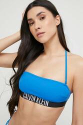 Calvin Klein bikini felső enyhén merevített kosaras - kék S - answear - 13 990 Ft