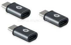 Conceptronic átalakító - DONN05G 3-Pack (3db USB-C to MicroUSB, fekete) (DONN05G) (DONN05G)