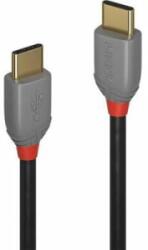 Lindy USB 2.0 Csatlakozókábel [1x USB-C dugó - 1x USB-C dugó] 0.50 m Fekete