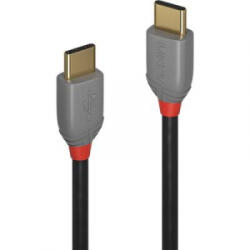 Lindy USB 2.0 Csatlakozókábel [1x USB-C dugó - 1x USB-C dugó] 2.00 m Fekete