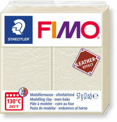 FIMO Süthető Gyurma Leather Effect 57 gramm Elefántcsont (8010-029)