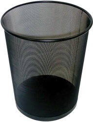 Mesh Fémhálós Papírkosár 26x22x28 Cm Fekete Hengeres (GBBX0008)