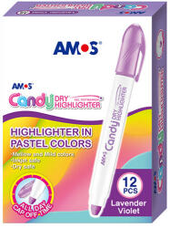 Amos Candy Dry Száraz Szövegkiemelő 8 mm Levander Violet (HLC12DLV)