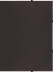 Office Art Gumis Mappa A/4 Műanyag Fekete 80 Mikron Hajlítható Gerinc (IDDX0179)