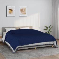 vidaXL Утежнено одеяло синьо 235x290 см 11 кг плат (350750)