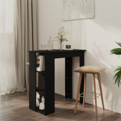 vidaXL Masă de bar cu raft, negru, 102x50x103, 5 cm, PAL (809459)