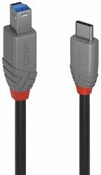Lindy Кабел Lindy Anthra Line (LNY-36666), от USB-C(м) към USB-B(м), 1m, черен, 5Gbps (LNY-36666)