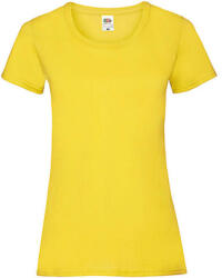 Fruit of the Loom Női póló Csapott ujjú Fruit of the Loom Valueweight T Lady-Fit - M (12), Sárga