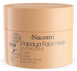 Nacomi Mască-peeling pe bază de argilă albă - Nacomi Papaya Face Mask Enzyme Scrub 50 ml