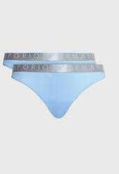 Emporio Armani Underwear Set 2 perechi de chiloți tanga 163333 3R235 00291 Albastru