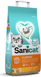 Sanicat Clumping nisip litieră pentru pisici cu miros de vanilie și mandarine 8 l