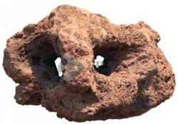 Piatră vulcanică cu găuri decor pentru acvariu (Cu 1 gaură; 10 - 20 cm)