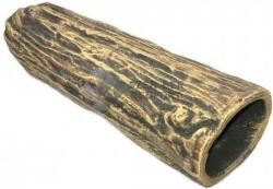 Tub ceramic cu capăt închis în formă de trunchi de copac (Maro gălbui; 175 x 60 x 45 mm)