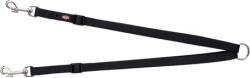 TRIXIE Premium lesă dublă pentru câini (XS-M; Negru; 40-70 cm / 15 mm) (201101) - okosgazdi