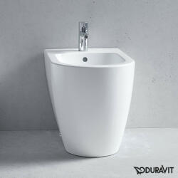 Duravit ME by Starck álló kerámia bidé 60x37 cm, csaplyukkal és túlfolyóval 2289100000 (2289100000)