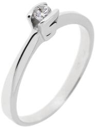 Capri Eljegyzési gyűrű 14K arany 2, 7 gr, fehér zafír drága kõvel, CP11764