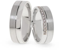 Capri Karikagyűrű párban 14K arany 12, 3 gr, gyémánt kõvel 0, 18 ct, CP11464GY