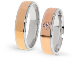 Capri Karikagyűrű párban 14K arany 10, 3 gr, gyémánt kõvel 0, 024 ct, CP11426GY