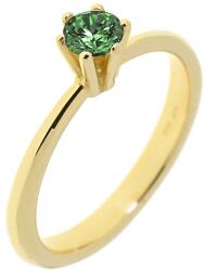 Capri Eljegyzési gyűrű 14K arany 3, 6 gr, smaragd drága kõvel, CP11759