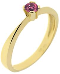Capri Eljegyzési gyűrű 14K arany 2, 7 gr, rubin drága kõvel, CP11782