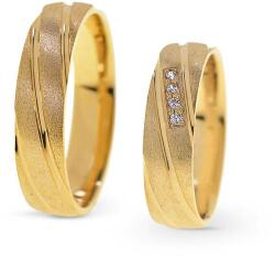 Capri Karikagyűrű párban 14K arany 9, 4 gr, gyémánt kõvel , CP11529GY