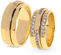 Capri Karikagyűrű párban 14K arany 17, 2 gr, cirkónia kõvel, CP11373