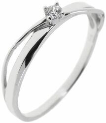 Capri Eljegyzési gyűrű 14K arany 1, 5 gr, gyémánt kõvel 0, 06 ct, CP11349GY