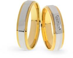 Capri Karikagyűrű párban 14K arany 9 gr, gyémánt kõvel 0, 025 ct, CP11489GY