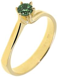 Capri Eljegyzési gyűrű 14K arany 2, 9 gr, smaragd drága kõvel, CP11776