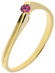 Capri Eljegyzési gyűrű 14K arany 1, 7 gr, rubin drága kõvel, CP11772