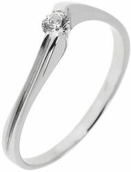 Capri Eljegyzési gyűrű 14K arany 1, 7 gr, gyémánt kõvel 0, 06 ct, CP11359GY
