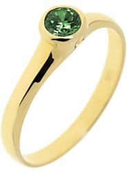 Capri Eljegyzési gyűrű 14K arany 2, 2 gr, smaragd drága kõvel, CP11768