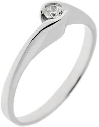 Capri Eljegyzési gyűrű 14K arany 2, 4 gr, fehér zafír drága kõvel, CP11789