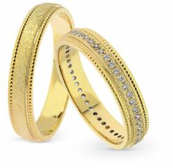 Capri Karikagyűrű párban 14K arany 7, 1 gr, gyémánt kõvel 0, 288 ct, CP11121GY