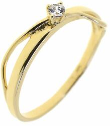 Capri Eljegyzési gyűrű 14K arany 1, 69 gr, gyémánt kõvel 0, 07 ct, CP11346GY