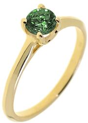 Capri Eljegyzési gyűrű 14K arany 2, 3 gr, smaragd drága kõvel, CP11755
